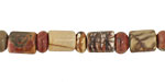 Red Creek Jasper Barrel & Rondelle 8mm