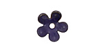 C-Koop Enameled Metal Dark Blue 5 Petal 15mm