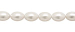 Pearly White Shell Pearl Rice 11x8mm