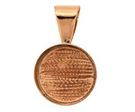 Copper Circle Bezel 23mm