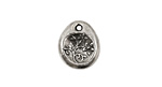 Green Girl Pewter Little Blessings Healing Flower 13x16mm