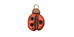 Kylie Parry Ceramic Ladybug Charm 12x19mm