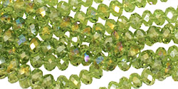 Fern AB Crystal Faceted Rondelle 8mm