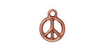 TierraCast Antique Copper (plated) Small Peace Charm 12x16mm