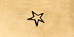Whimsical Star Metal Stamp 6mm