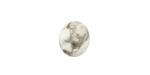 White Howlite Oval Cabochon 10x12mm