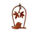 Ezel Findings Antique Copper Perched Bird Pendant 18x32mm