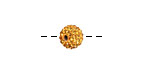 Topaz Pave Round 8mm (1.5mm hole)