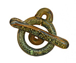 Grace Lampwork Florida Mango Toggle Clasp 25-26x31-32, 39-40mm bar