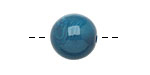 Tagua Nut Turquoise Round 16mm