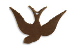 Vintaj Natural Brass Songbird Altered Blank 42x28mm