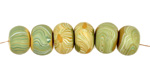 Humble Beads Polymer Clay Chartreuse Tiny Disk 7x10-11mm