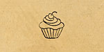 Cupcake Metal Stamp 5mm