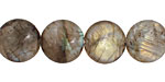 Labradorite Puff Coin 16mm