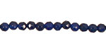 Cobalt Agate Faceted Round 4mm
