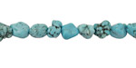Howlite Turquoise Tumbled Nugget 5-8x5-7mm
