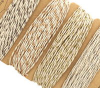 Metallic Vintage Hemp Twine 20 lb, 29.8 ft x 4 colors