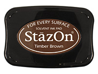 StazOn Timber Brown Solvent Ink Pad