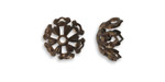 Vintaj Natural Brass Tapestry Bead Cap 12.7mm