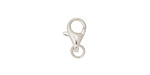 Sterling Silver Medium Lobster Clasp w/ Ring 11x8mm