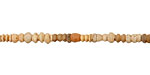 African Terra Cotta (light) Ridged Tube 4-15x3-4mm