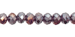 Sugar Plum AB Crystal Faceted Rondelle 8mm