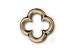 TierraCast Antique Brass (plated) Large Quatrefoil Link 21mm