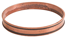 Nunn Design Antique Copper (plated) Channel Bangle Bracelet 70mm