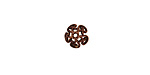 Stampt Antique Copper (plated) Curlicue Bead Cap 8x5mm