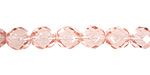 Czech Fire Polished Glass Rosaline Round 8mm