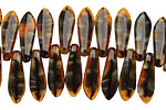Czech Glass Eel Dagger 5x15mm