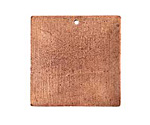 Nunn Design Antique Copper (plated) Flat Grande Square Tag 31mm