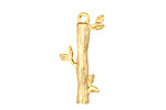 Ezel Findings Gold (plated) Lucky Tree Pendant 14x27mm