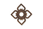 Vintaj Natural Brass Attic Window Connector 25mm