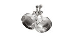 Silver (plated) Circle Bezel Cuff Link 17mm