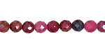 Multi Stone (Ruby & Sapphire) Faceted Round 6mm