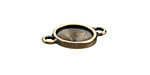 TierraCast Antique Brass (plated) Faceted Link 21x14mm