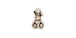 TierraCast Antique Silver (plated) Rabbit Charm 8x14mm