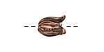 Ezel Findings Antique Copper Small Tulip Bead Cap 13x9mm