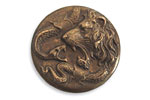 Vintaj Natural Brass Lion Snake Figural 30mm