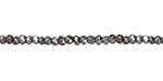 Golden Pyrite (hematite) Faceted Rondelle 3mm