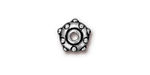 TierraCast Antique Silver (plated) Large Hole Rivet Rondelle 5x11mm