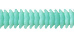 Czech Glass Turquoise (matte) 6 Petal Daisy 4x12mm