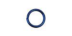 Blue Anodized Aluminum Jump Ring 13mm, 16 gauge (10mm inside diameter)