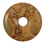 African Brown Rhyolite Donut 45mm
