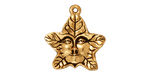 TierraCast Antique Gold (plated) 2-Sided Tree Spirit Charm 19x20mm