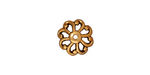 TierraCast Antique Gold (plated) Open Scalloped Bead Cap 12mm