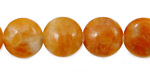 Orange Calcite Puff Coin 14mm