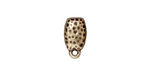 TierraCast Antique Brass (plated) Hammertone Ear Post 7x14mm