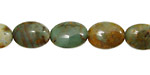 Copper Green Opal Flat Oval 14x10mm
